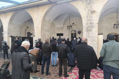 Cuma namazı sonrası yağmur duası yapıldı