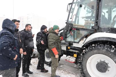 Gülpınar, karla mücadeleyi sahada inceledi