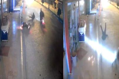 Motosiklet kazası kamerada