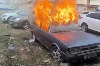 Otomobil yakan iki çocuk ifadelerinin ardından serbest bırakıldı