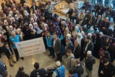 Özel umre yolcuları dualarla uğurlandı