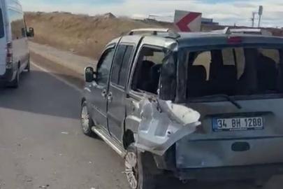 Tır ile hafif ticari araç çarpıştı: 1 yaralı