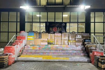 15 milyon lira değerinde kaçak sigara ele geçirildi