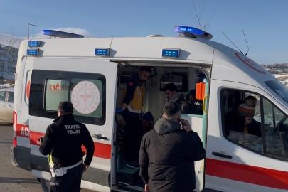 Devrilen motosikletin sürücüsü yaralandı