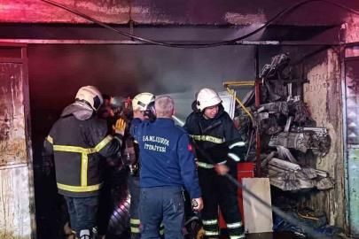İş yerindeki yangına itfaiye müdahale etti