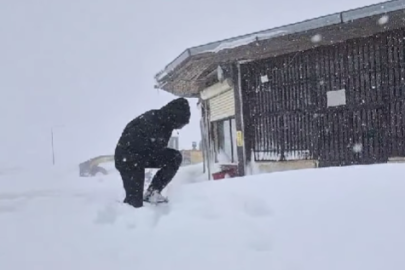 Karacadağ'da kar rekoru