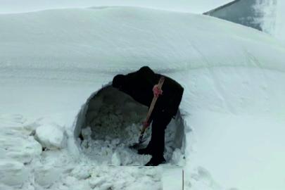 Karacadağ'da kar rekoru