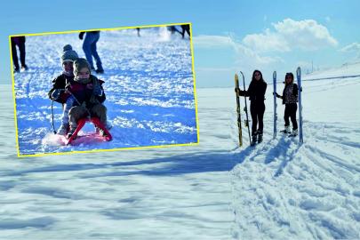 Karacadağ'da şaşırtan hava