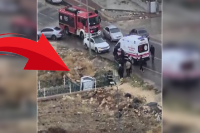 Karaköprü'de otomobil kanala uçtu