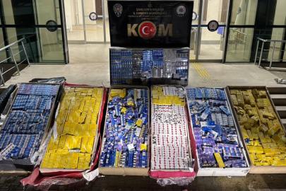 Şanlıurfa’da 40 bin paket kaçak sigara ele geçirildi