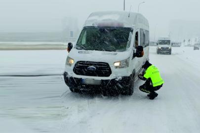 Şanlıurfa'da kış lastiği denetimleri sıklaştırıldı