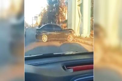 Sürücü direksiyon hakimiyetini kaybedince …