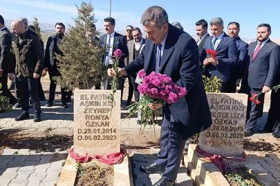 Bakan Tekin Şanlıurfa’da deprem şehitliğini ziyaret etti