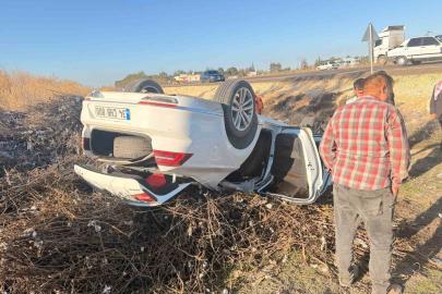 Pamuk sapları sürücünün hayatını kurtardı