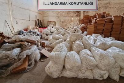 Şanlıurfa’da 40 milyon boş makaron ele geçirildi