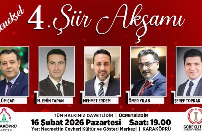 Şanlıurfalılar, bu etkinlikte şiire doyacak