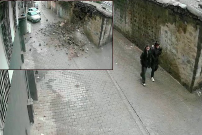 Siverek’te duvar çöktü: 2 çocuk saniyelerle kurtuldu