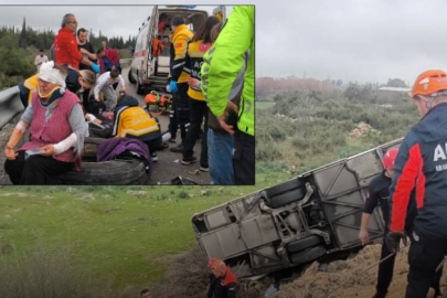 Yolcu otobüsü şarampole yuvarlandı: 8 ölü, 26 yaralı
