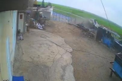 3 kişinin yaralandığı kazanın güvenlik kamerası görüntüleri ortaya çıktı