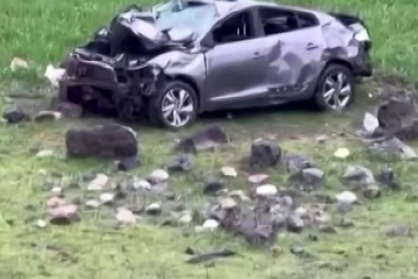 Araç uçuruma yuvarlandı: 1 yaralı