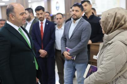Osmanağaoğlu’ndan Karaköprü Merkez Kütüphanesi’ne ziyaret