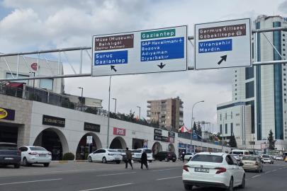 Şanlıurfa’da baş üstü yönlendirme levhaları arttırılıyor