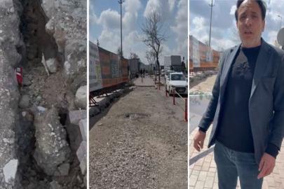 Şanlıurfa’da bir apartman yıkılma tehlikesiyle karşı karşıya
