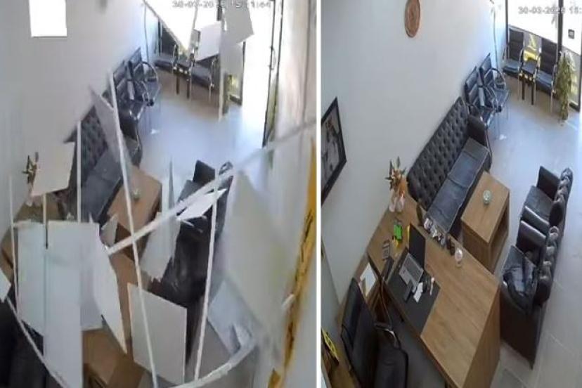 Şanlıurfa'da bir emlak ofisinde çökme