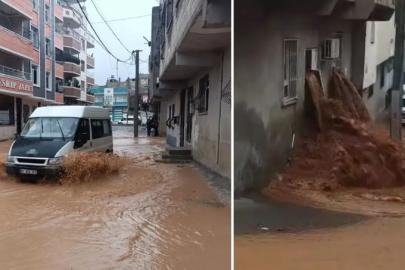 Şanlıurfa'da sel bir evi ve oteli su bastı