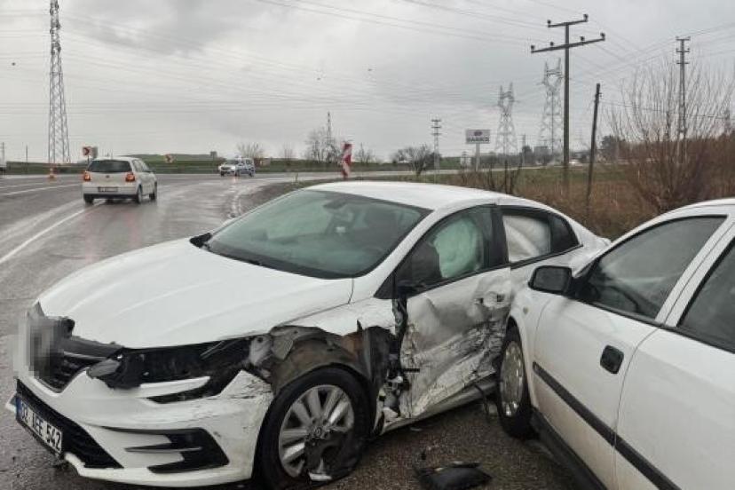 Zincirleme kaza kamerada