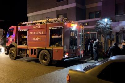 Apartman dairesinde yangın