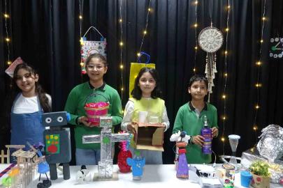 "Atıktan Sanata" sergisi: Öğrenciler atıkları sanata dönüştürdü