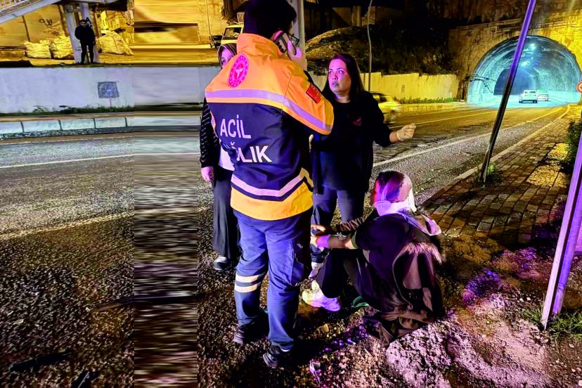 Birecik tüneli girişinde kaza: Ölümden döndüler