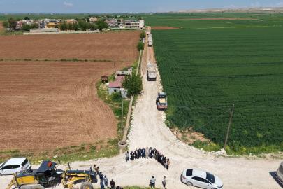 Büyükşehir, Harran’da 7,2 kilometrelik yolu yeniliyor