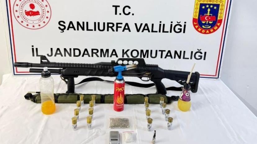 Ceylanpınar’da uyuşturucu madde ve silah ele geçirildi