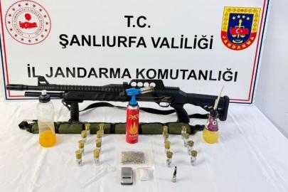 Ceylanpınar’da uyuşturucu madde ve silah ele geçirildi