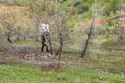 El freni çekilmeyen kamyonet uçuruma yuvarlandı