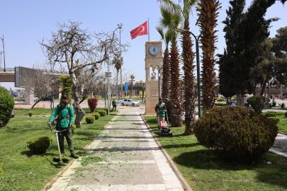 Haliliye Belediyesi’nden park ve yeşil alanlarda bakım seferberliği