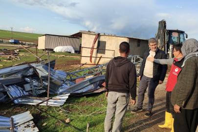 Hilvan'da hasar tespit çalışmalarına başlandı