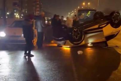 Otomobil takla attı: 1 yaralı