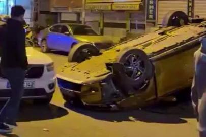 Otomobil takla attı: 3 yaralı