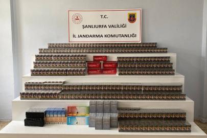 Şanlıurfa'da 4 bin 900 paket sigara ele geçirildi