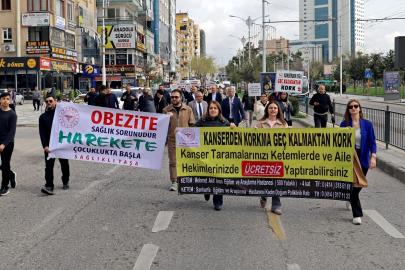 Şanlıurfa'da sağlık için yürüdüler