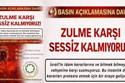 STK’lar idam kararlarına karşı Dergah’ta açıklama yapacak