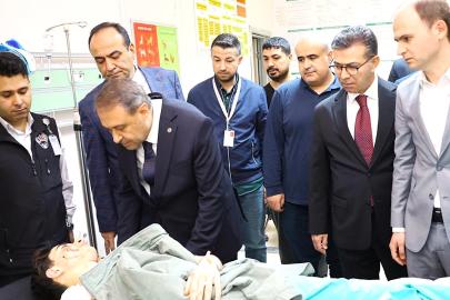 Validen yaralılara ziyaret