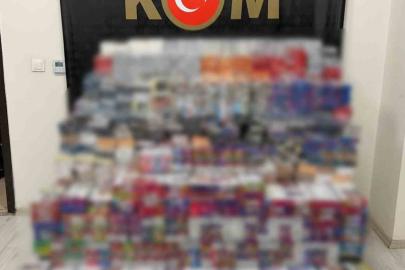 11 bin 880 paket sigara ve bin 450 elektronik sigara ele geçirildi