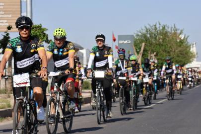 2. Göbeklitepe bisiklet festivali’nde 250 sporcu haliliye’de pedal çevirdi