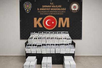 5 milyon 700 bin liralık kaçak gözlük operasyonu: 1 tutuklama