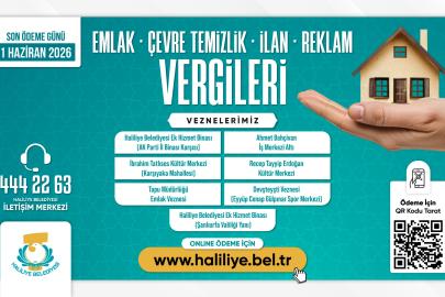 Haliliye Belediyesi duyurdu: son gün 1 Haziran