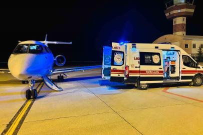 “Kalp hastası çocuk ambulans uçakla Ankara’ya sevk edildi”